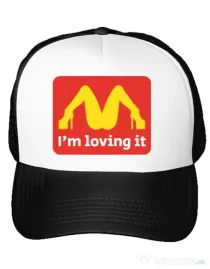 Sapca personalizata I'm loving it Alb