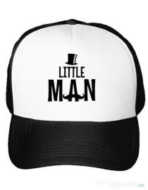 Sapca personalizata Little man Alb