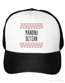 Sapca personalizata Mandru oltean Alb