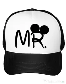 Sapca personalizata Mr Mickey Alb