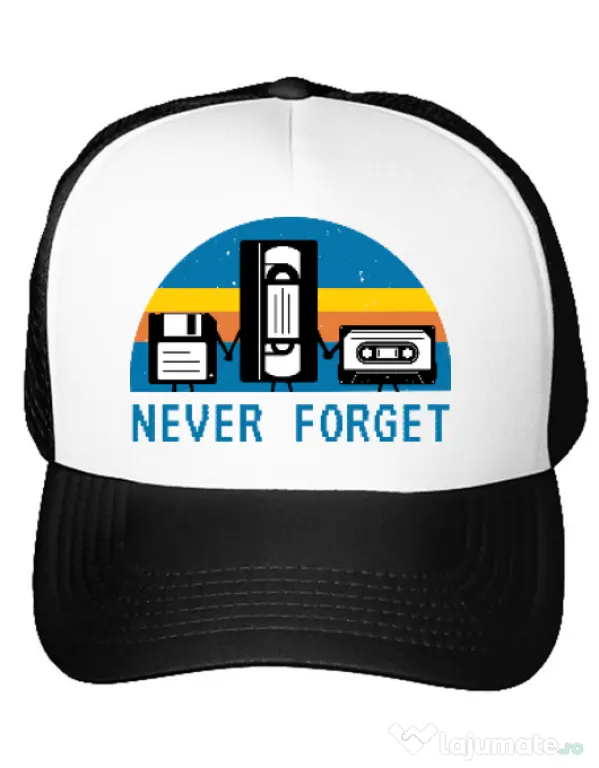 Sapca personalizata Never forget Alb