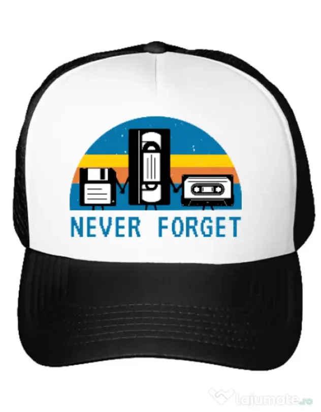 Sapca personalizata Never forget Alb