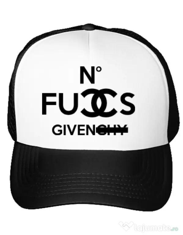 Sapca personalizata No fucks given Alb