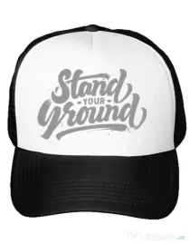Sapca personalizata Stand Your Ground Alb