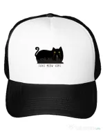 Sapca personalizata Take Meow Home Alb