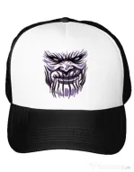 Sapca personalizata Thanos mask Alb