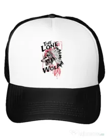 Sapca personalizata The lone wolf Alb