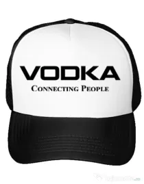 Sapca personalizata Vodka Alb