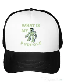 Sapca personalizata What is my purpose Alb