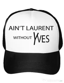 Sapca personalizata Yves saint laurent Alb