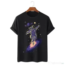 Tricou personalizat negru unisex Black hole