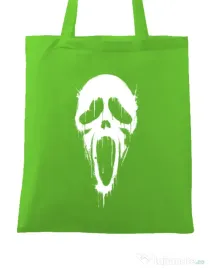 Sacosa din panza Bloody scream Verde mar