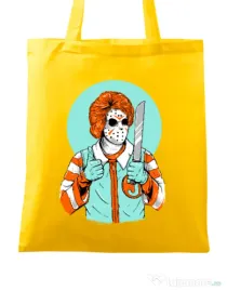 Sacosa din panza Clown killer Galben