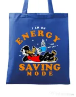 Sacosa din panza Energy saving mode Albastru regal
