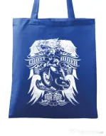 Sacosa din panza Ghost rider Albastru regal