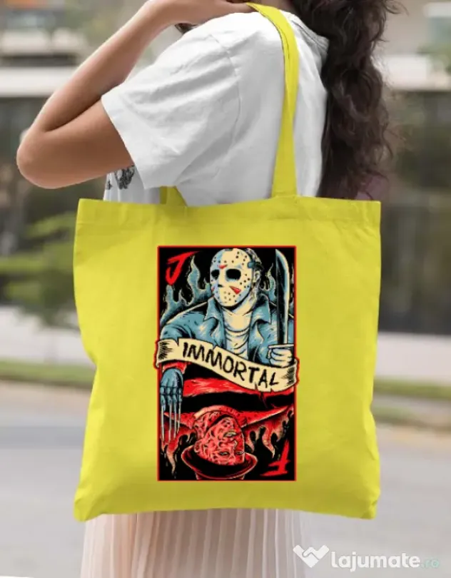 Sacosa din panza Immortal Galben