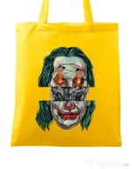 Sacosa din panza Joker skull Galben