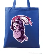 Sacosa din panza Kong revenge Albastru regal