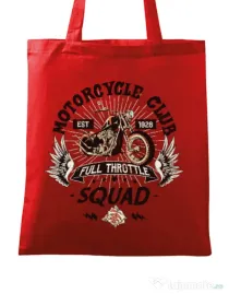 Sacosa din panza Motorcycle club Rosu