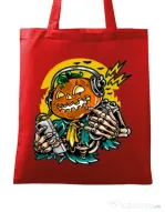 Sacosa din panza Pumpkin Music Rosu