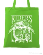 Sacosa din panza Riders on the storm Verde mar