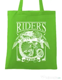 Sacosa din panza Riders on the storm Verde mar