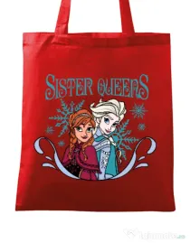 Sacosa din panza Sister Queens Rosu