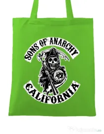 Sacosa din panza Sons of anarchy Verde mar