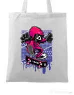 Sacosa din panza Squid Game 3 Alb