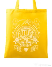 Sacosa din panza The future Galben