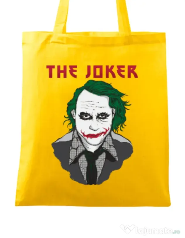 Sacosa din panza The joker Galben