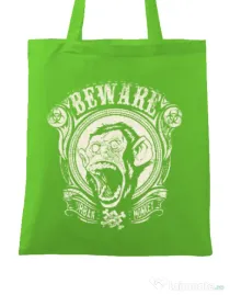 Sacosa din panza Urban monkey Verde mar