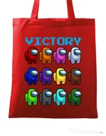 Sacosa din panza Victory Rosu