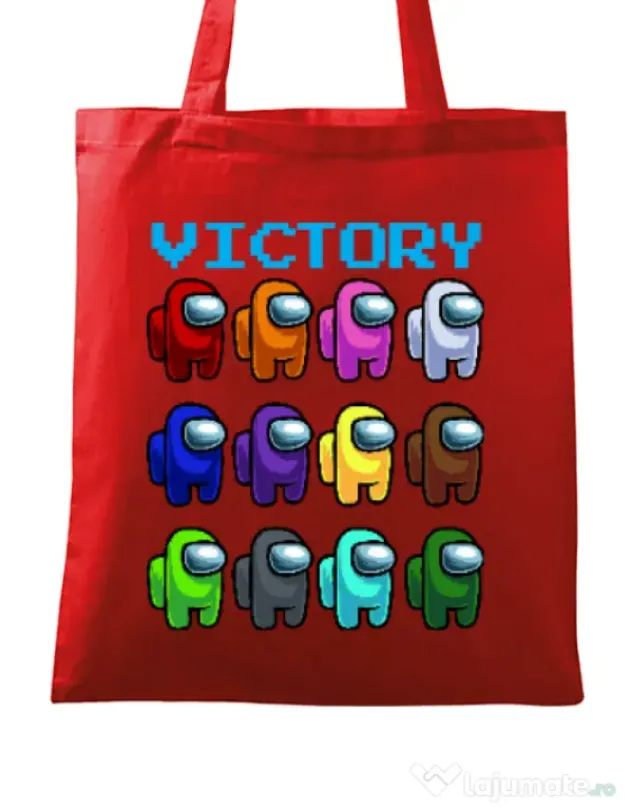 Sacosa din panza Victory Rosu