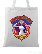 Sacosa din panza Wonder nurse Alb