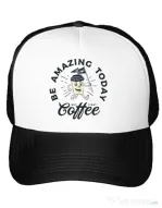 Sapca personalizata Amazing coffee Alb