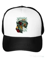 Sapca personalizata Ghetobobaster Alb