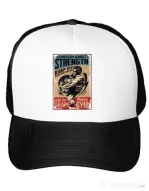 Sapca personalizata Health and strength Alb