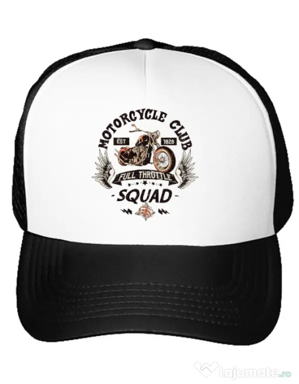 Sapca personalizata Motorcycle club Alb