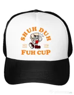 Sapca personalizata Shut the fuh cup Alb