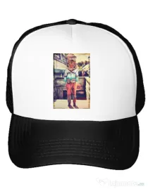 Sapca personalizata Tiger head Alb