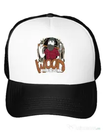 Sapca personalizata Wood you be mine Alb