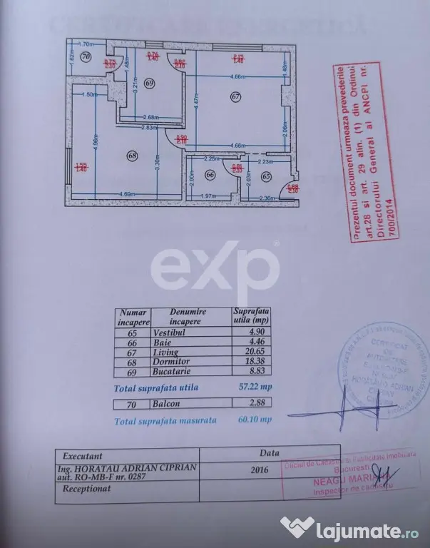 Apartament 2 camere Piata Alba Iulia/Loc de parcare/boxa