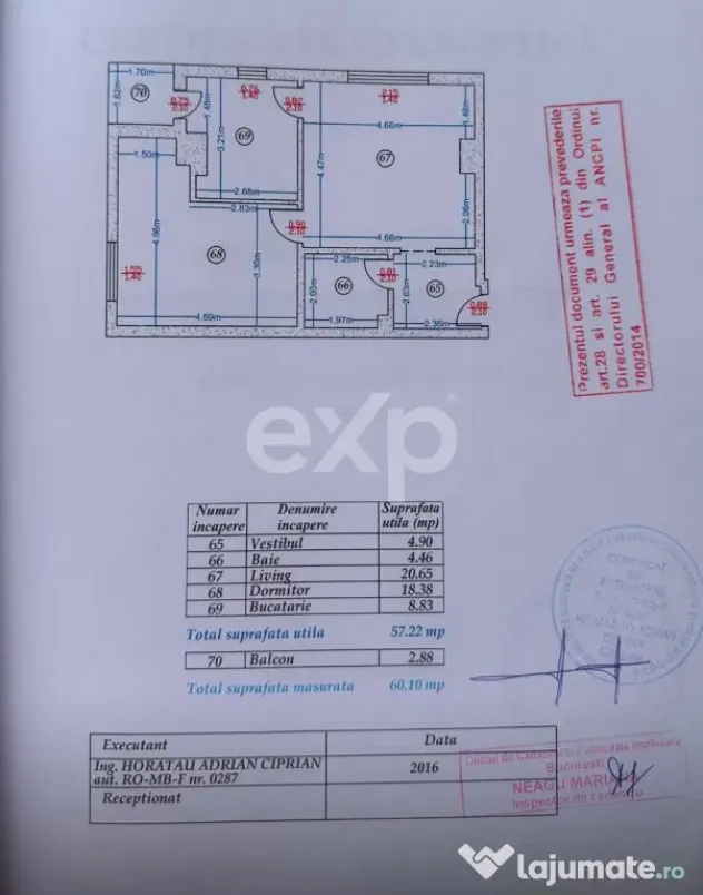 Apartament 2 camere Piata Alba Iulia/Loc de parcare/boxa