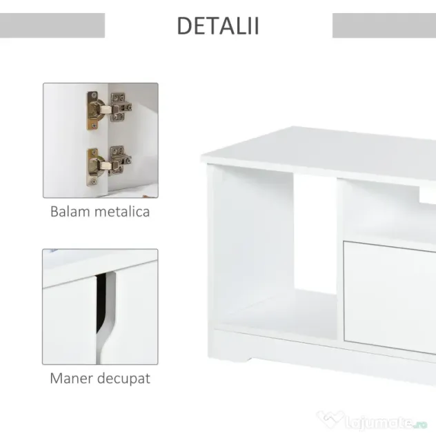 Mobilier Suport TV de pana la 45" HOMCOM cu Dulap si Etajere | Aosom Romania