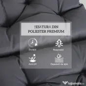 Outsunny Set de Două Perne pentru Scaune de Exterior - Gri | Aosom Romania