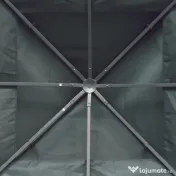 Outsunny Acoperis de Schimb pentru Foisor 3x3m, Prelata pentru Foisor cu 2 Niveluri Rezistent la Razele UV, Gri Antracit (NUMAI PRELATA) 