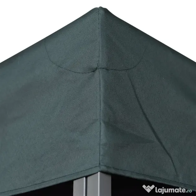 Outsunny Acoperis de Schimb pentru Foisor 3x3m, Prelata pentru Foisor cu 2 Niveluri Rezistent la Razele UV, Gri Antracit (NUMAI PRELATA)