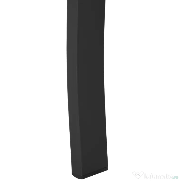 Outsunny Banca de gradina scaun de gradina din metal 2 locuri impermeabila neagra 127 x 62 x 82cm