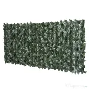 Outsunny Gard Viu Artificial pentru Balcon și Grădină din PE Anti-UV, 240x100 cm, Verde Închis | Aosom Romania